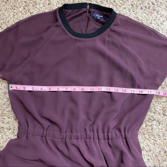 Madewell Radiant Dress in Plum Size 6 - Picture 10 of 12